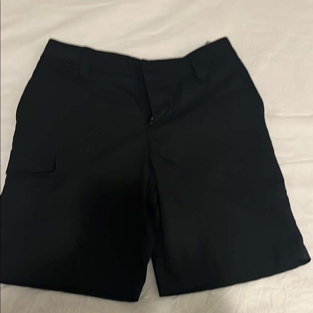 Under Armour Black Shorts with Classic Fit and Smooth Fabric